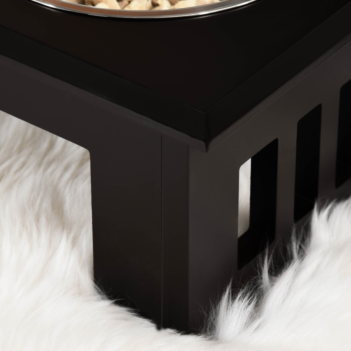 Elevated Dog Feeder, Medium - Brown