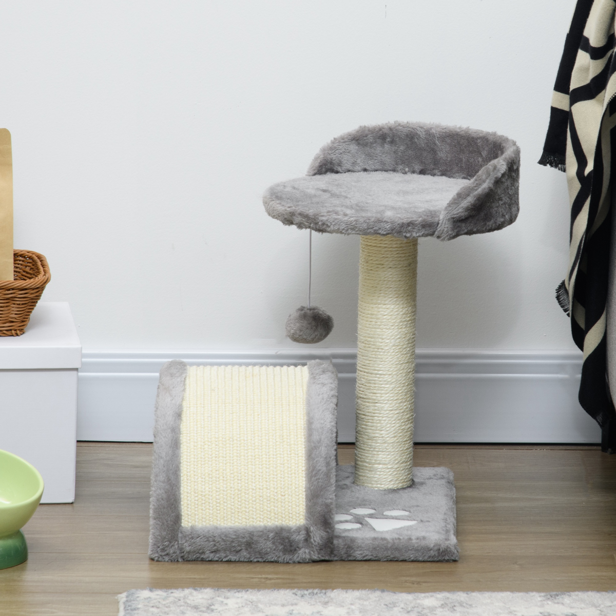 Kitten Activity Centre Cat Tree - Beige/Grey