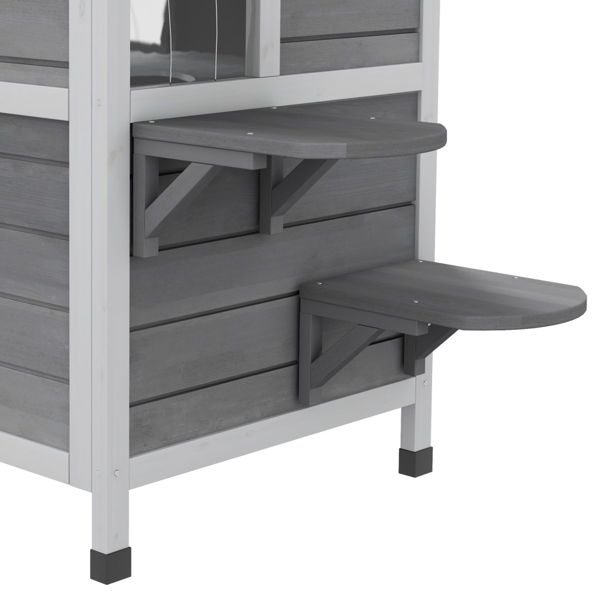 Outdoor/Indoor Cat Condo - Grey