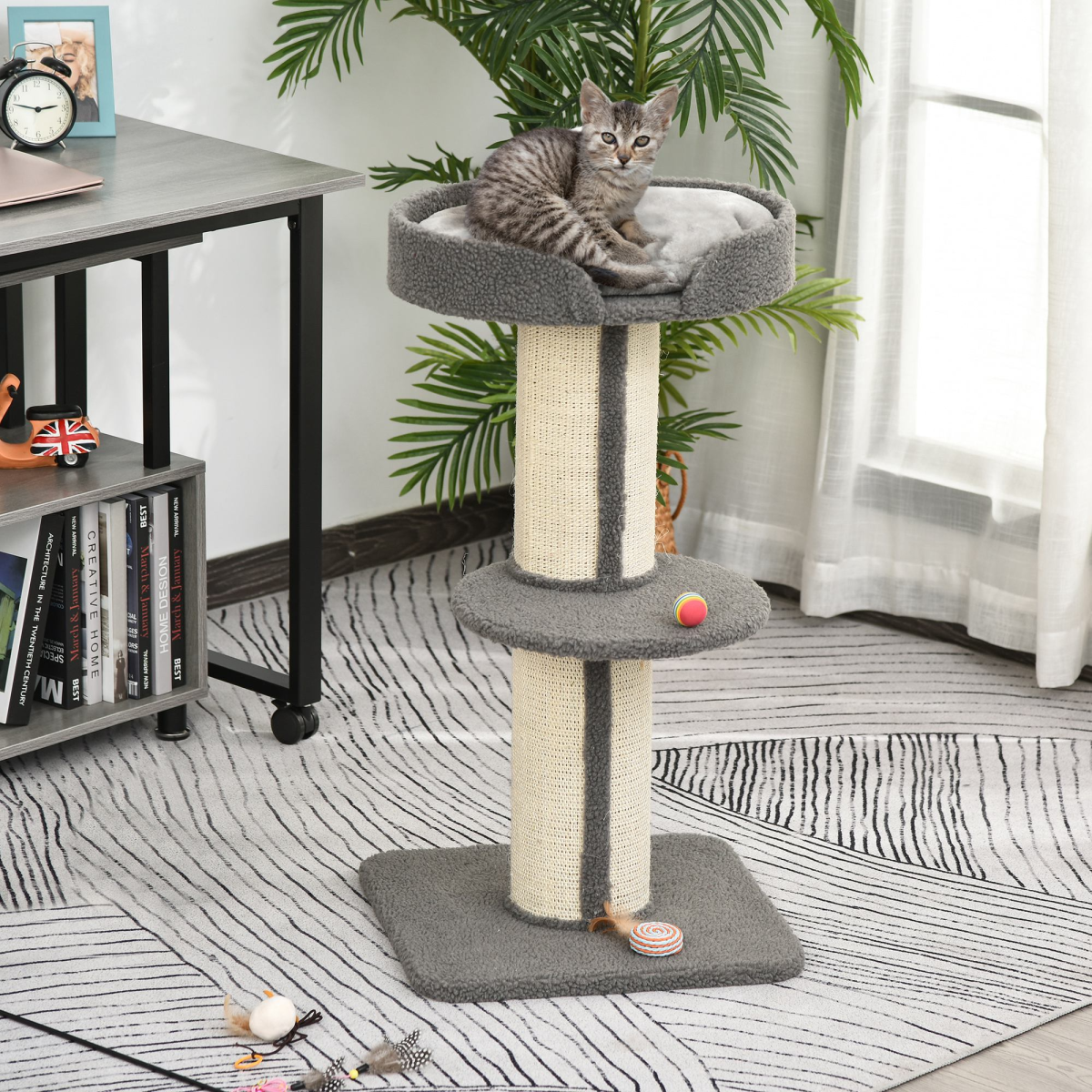 91cm Cat Tree with Cashmere Perch