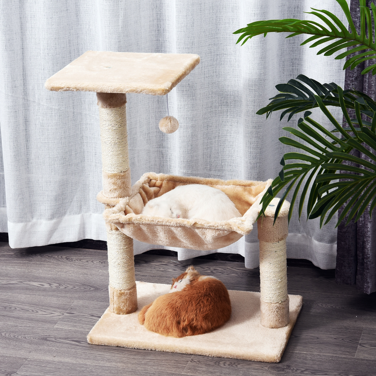 Two-Tier Cat Tree with Hammock