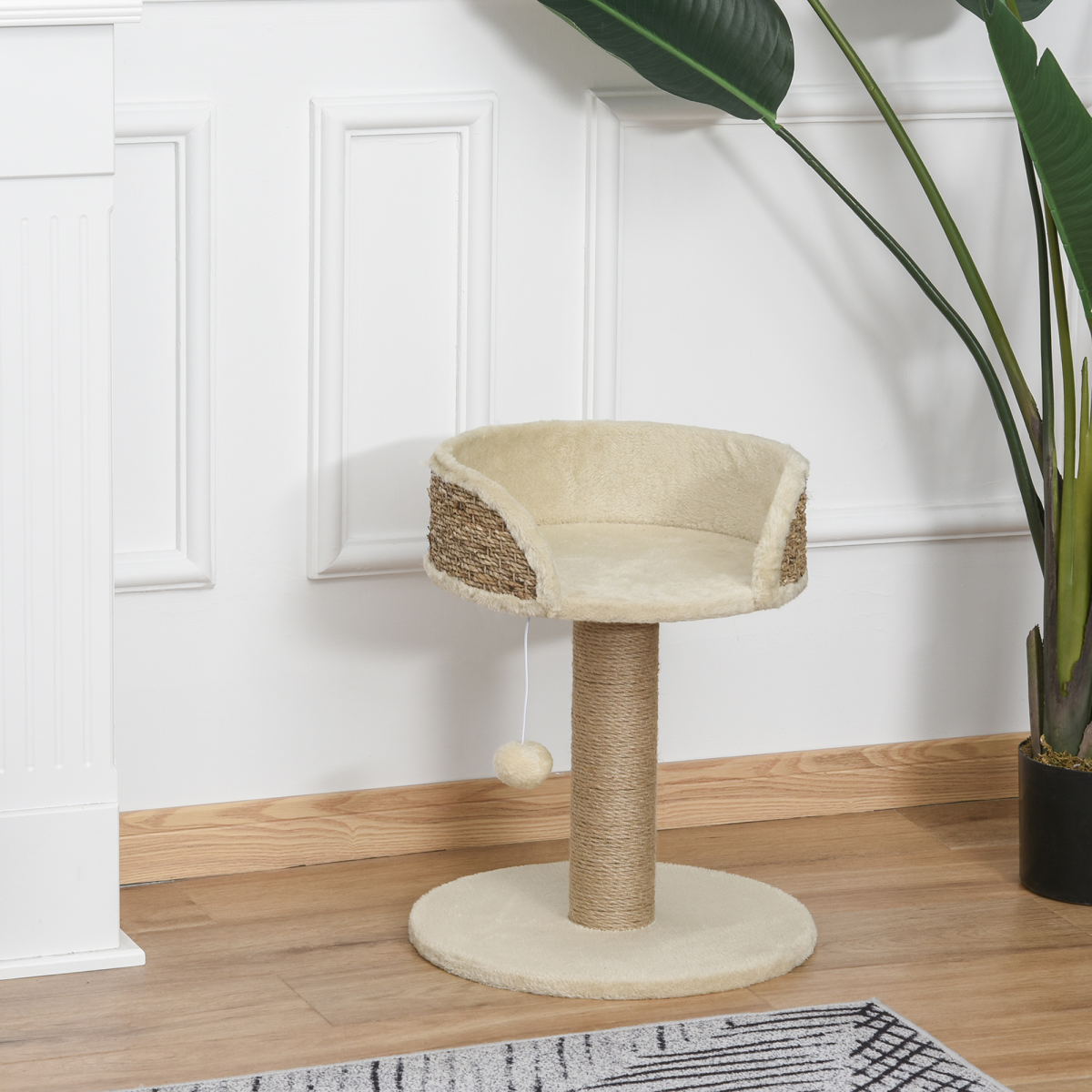 Compact Cat Tree with Scratching Post