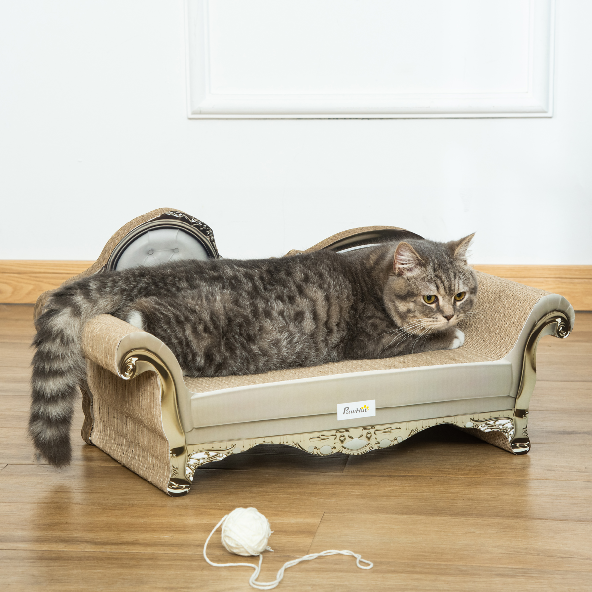 Cat Scratching Bed with Catnip - Brown