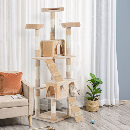 Cat Tree Kitty Activity Play Center Scratching Scratcher House Furniture 170CM