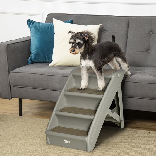 Non-Slip Pet Stairs - Grey