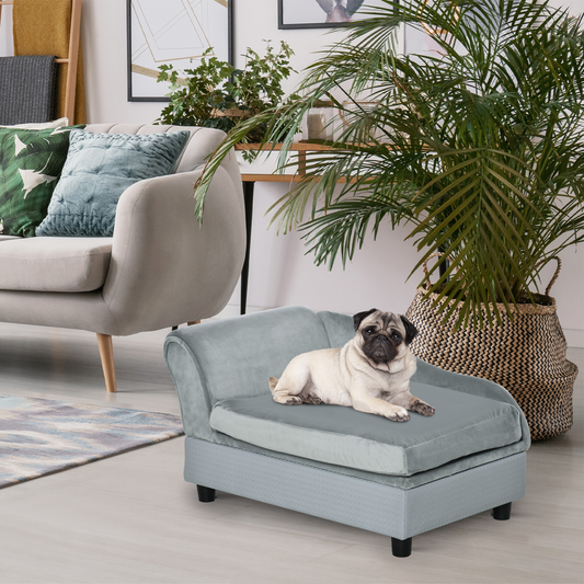 Pet Sofa with Storage - Light Blue