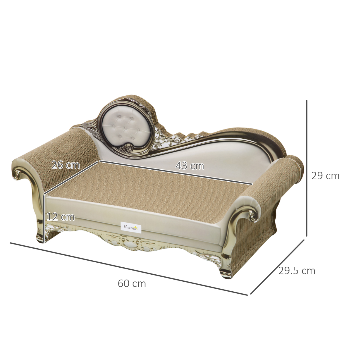 Cat Scratching Bed with Catnip - Brown