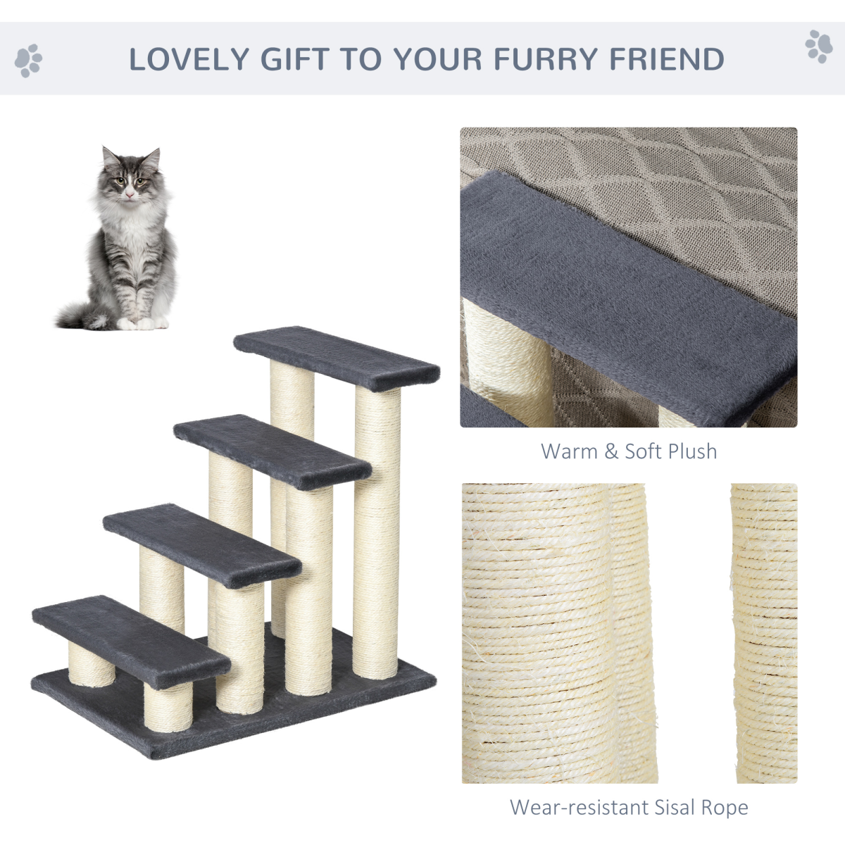 Plush Pet Step Ladder