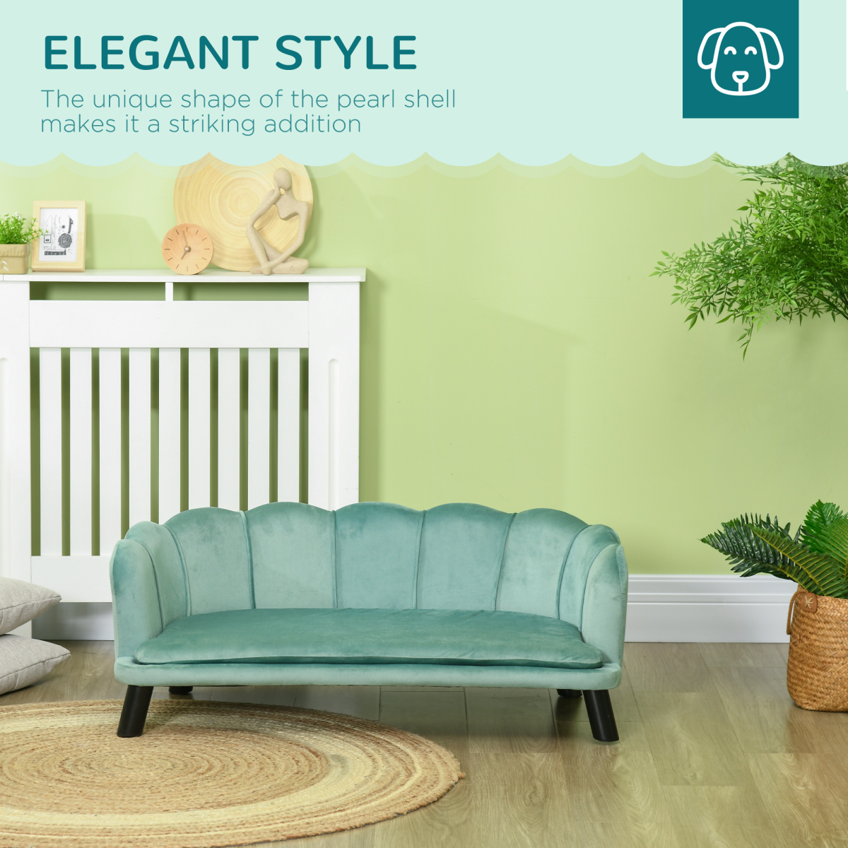 Dog Sofa Bed - Green