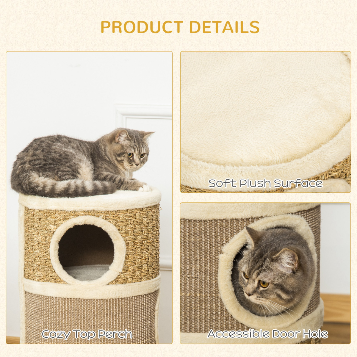 Cat Scratching Barrel Tree