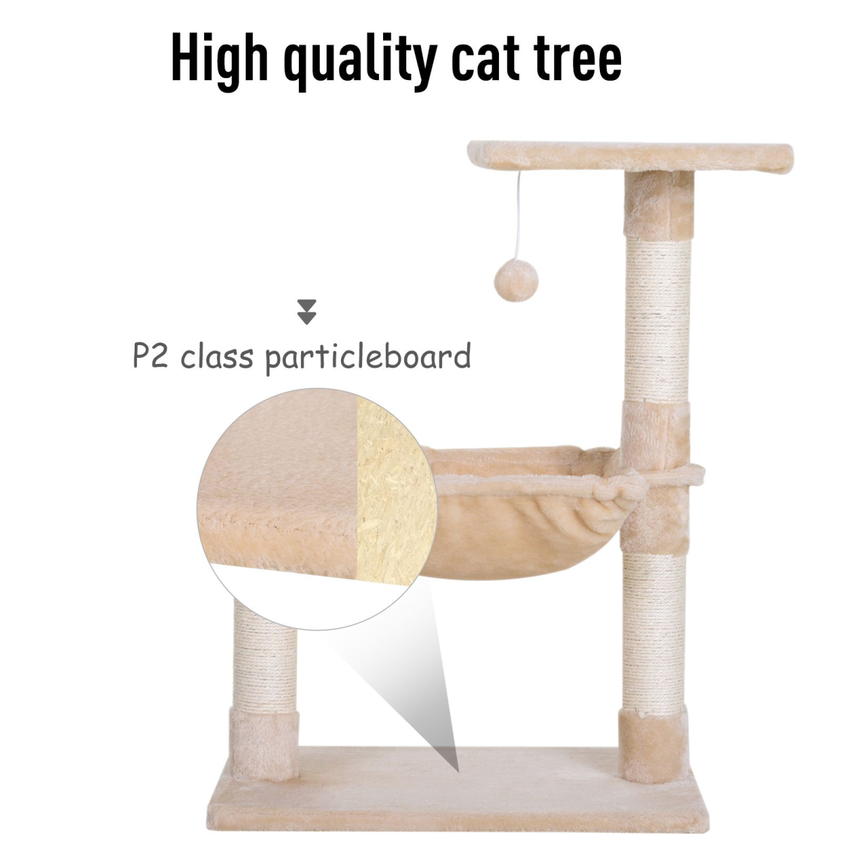 Two-Tier Cat Tree with Hammock