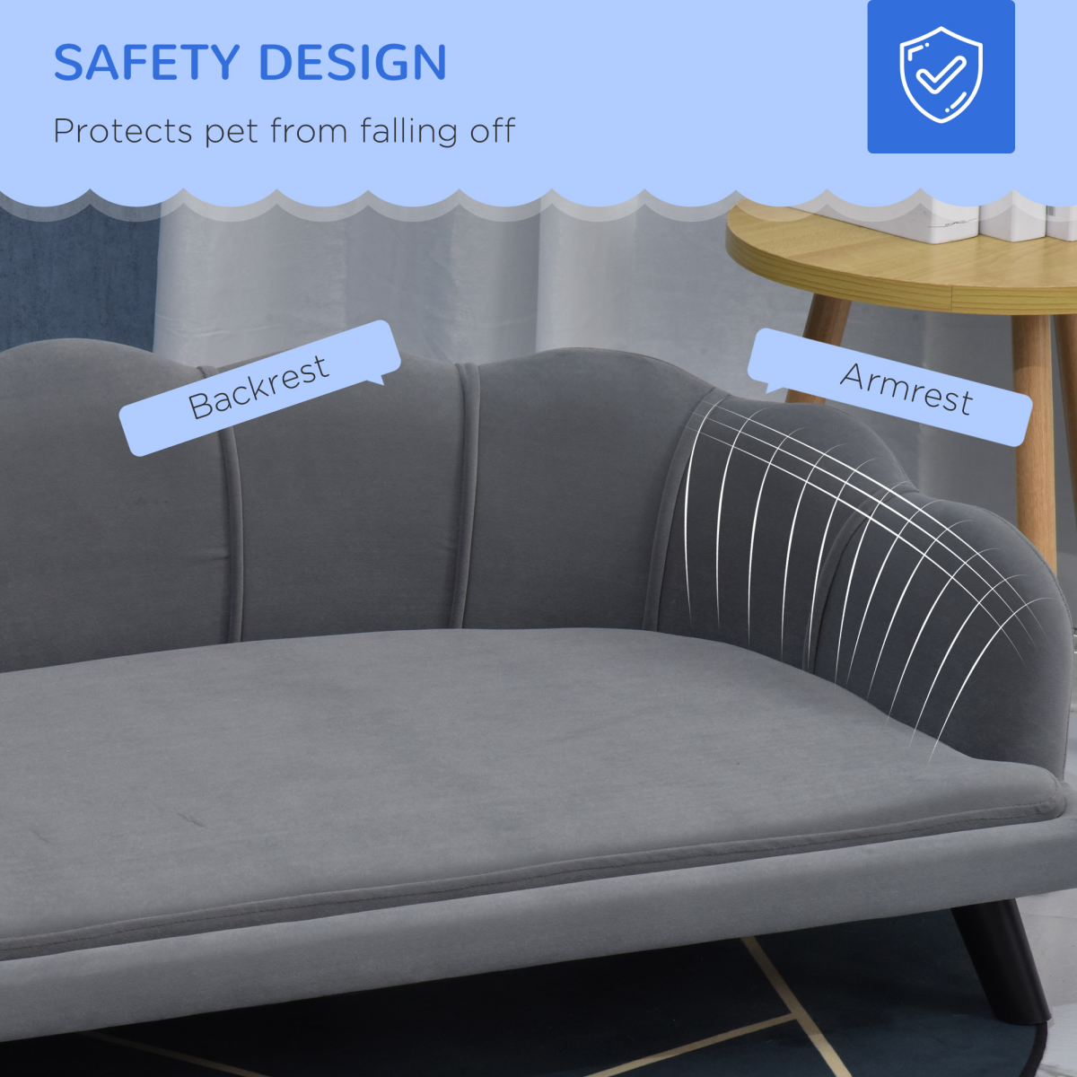 Dog Sofa Bed - Grey