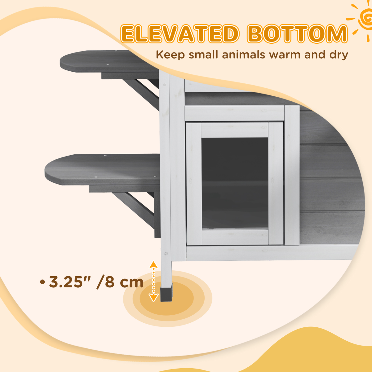 Outdoor/Indoor Cat Condo - Grey