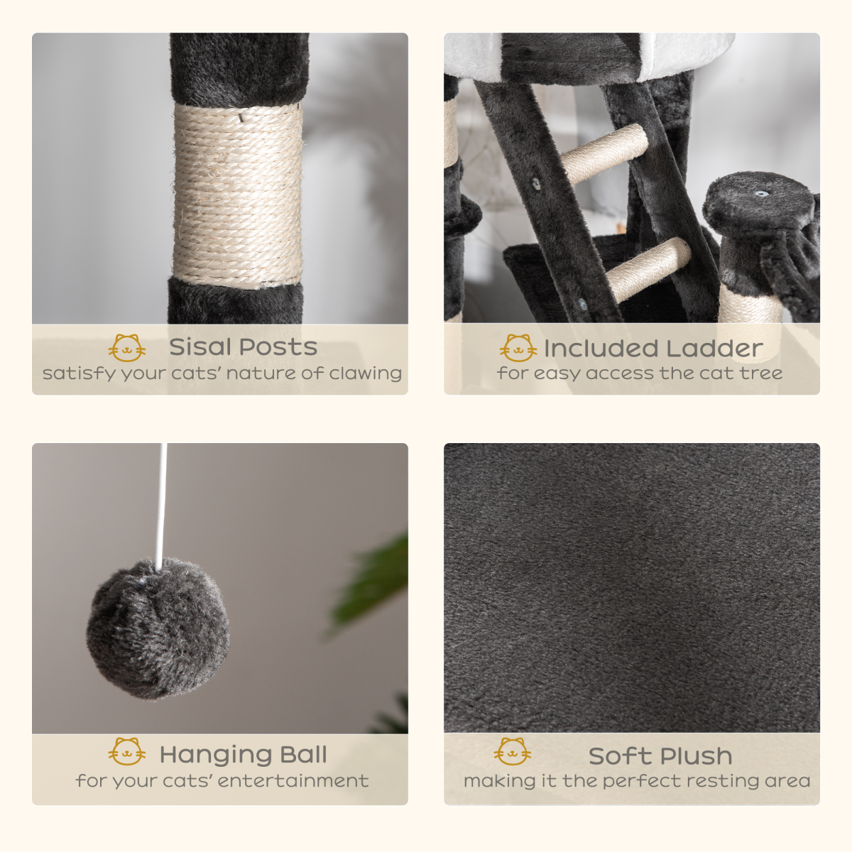 Large Ceiling-High Cat Tree