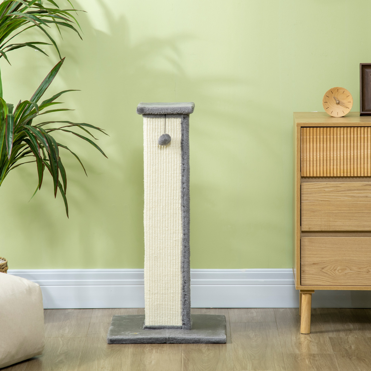 81cm Cat Scratching Post - Grey