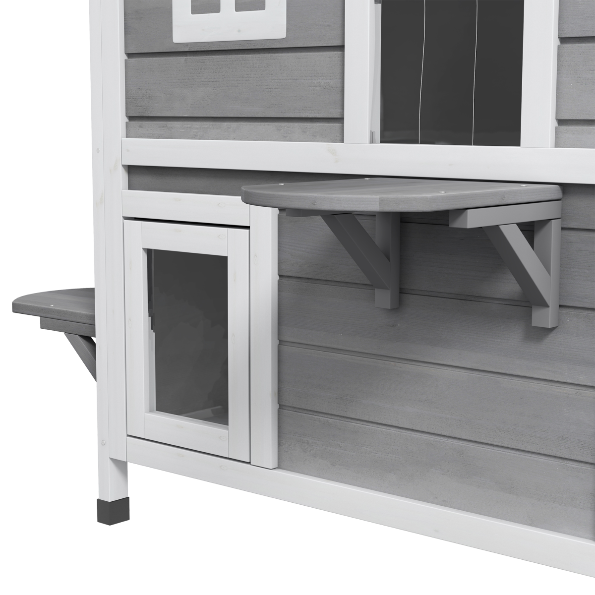 Outdoor/Indoor Cat Condo - Grey