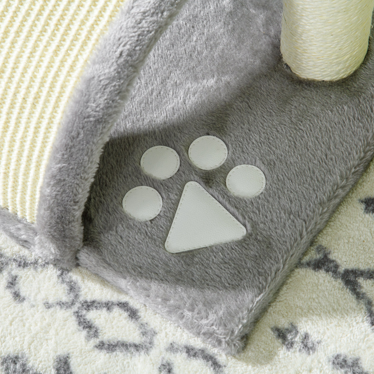 Kitten Activity Centre Cat Tree - Beige/Grey