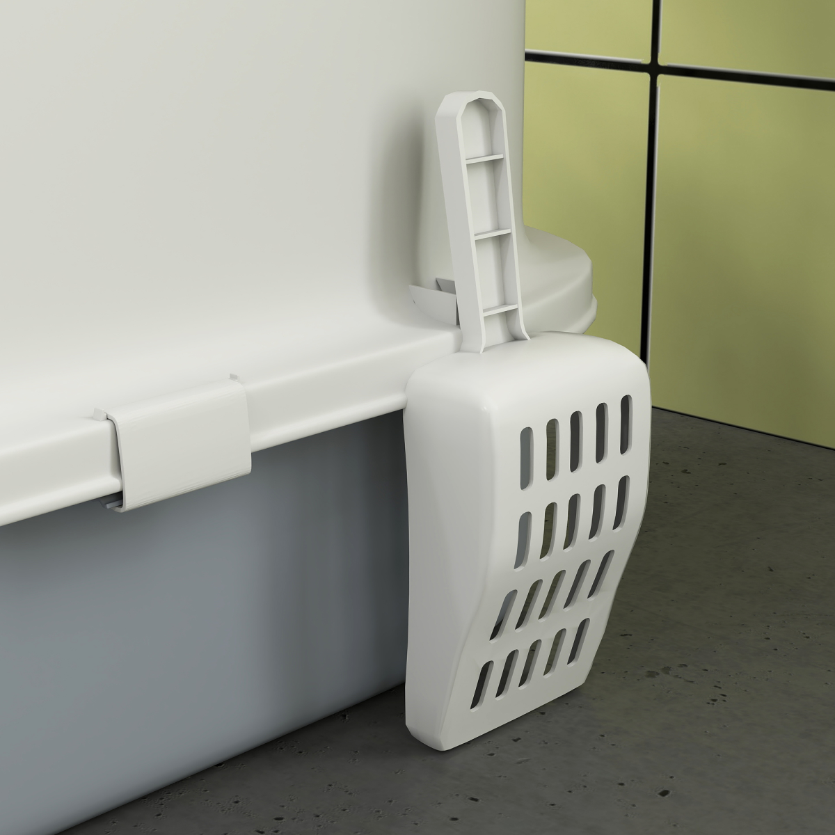 Hooded Cat Litter Box - Grey