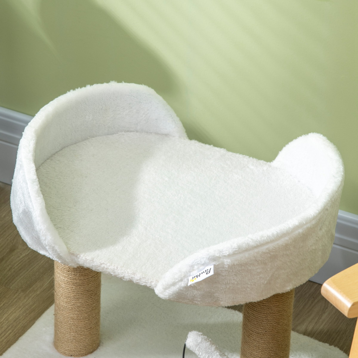 Compact Cat Tree with Hanging Toy Balls