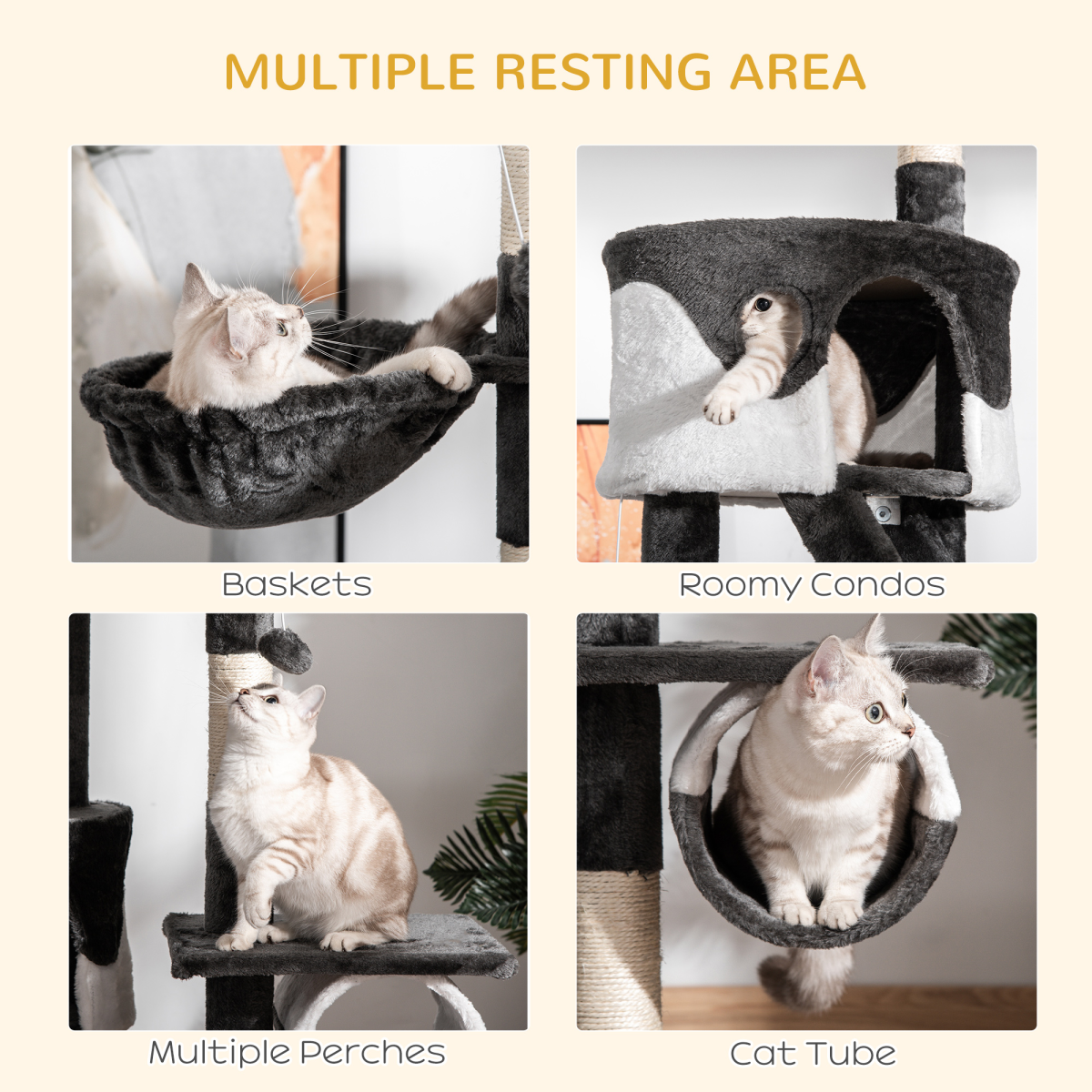 Large Ceiling-High Cat Tree