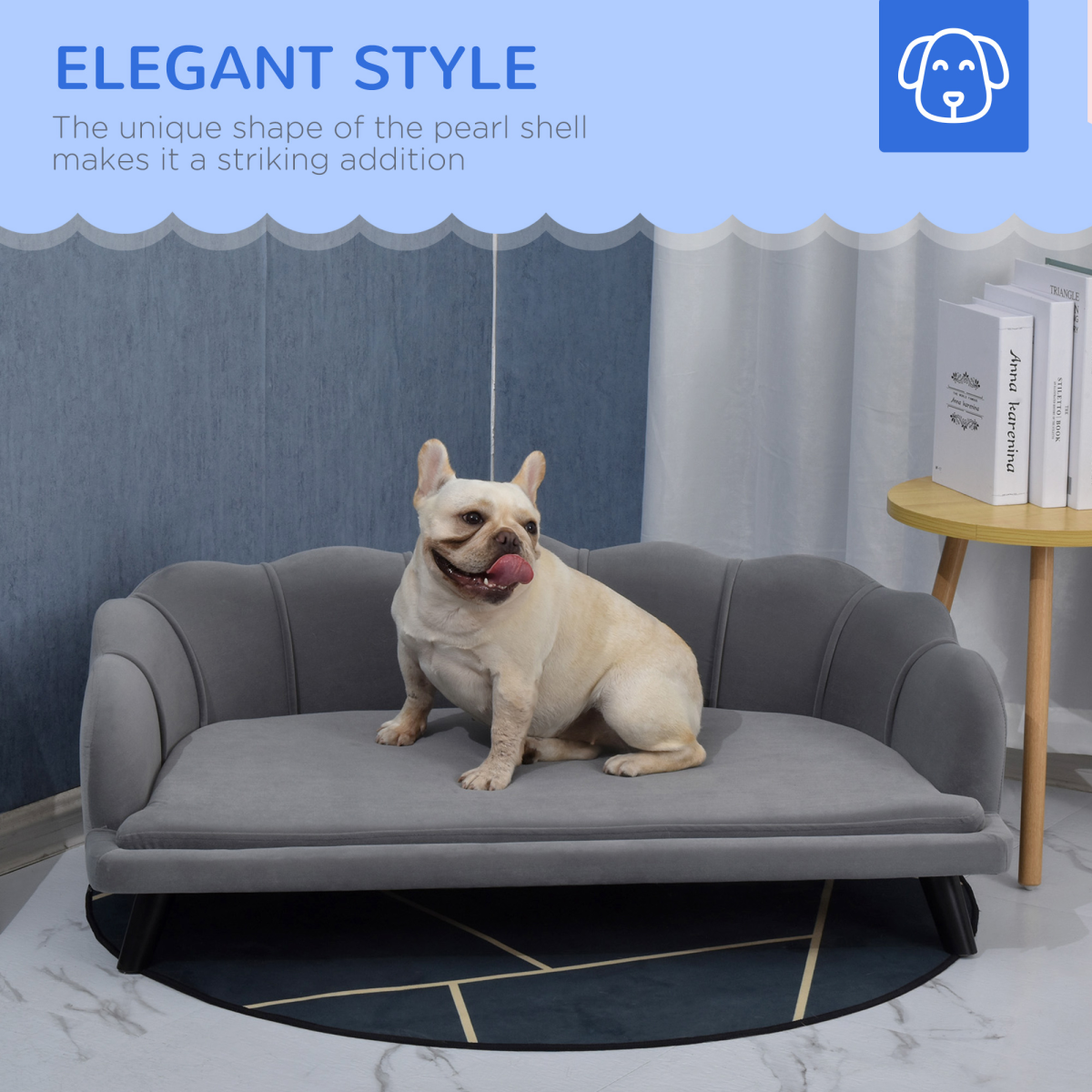 Dog Sofa Bed - Grey