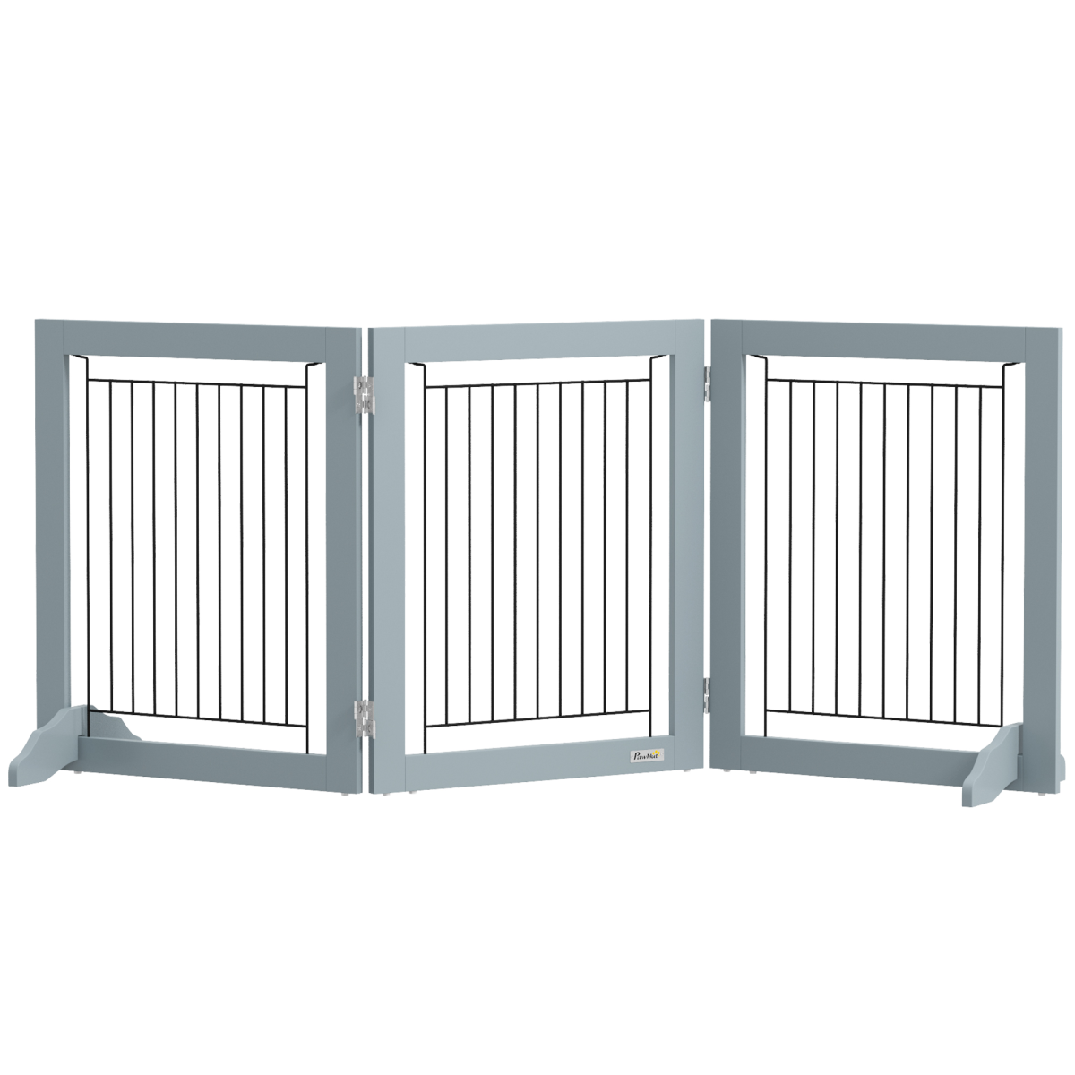 Foldable Wooden Pet Gate, 3-Panel