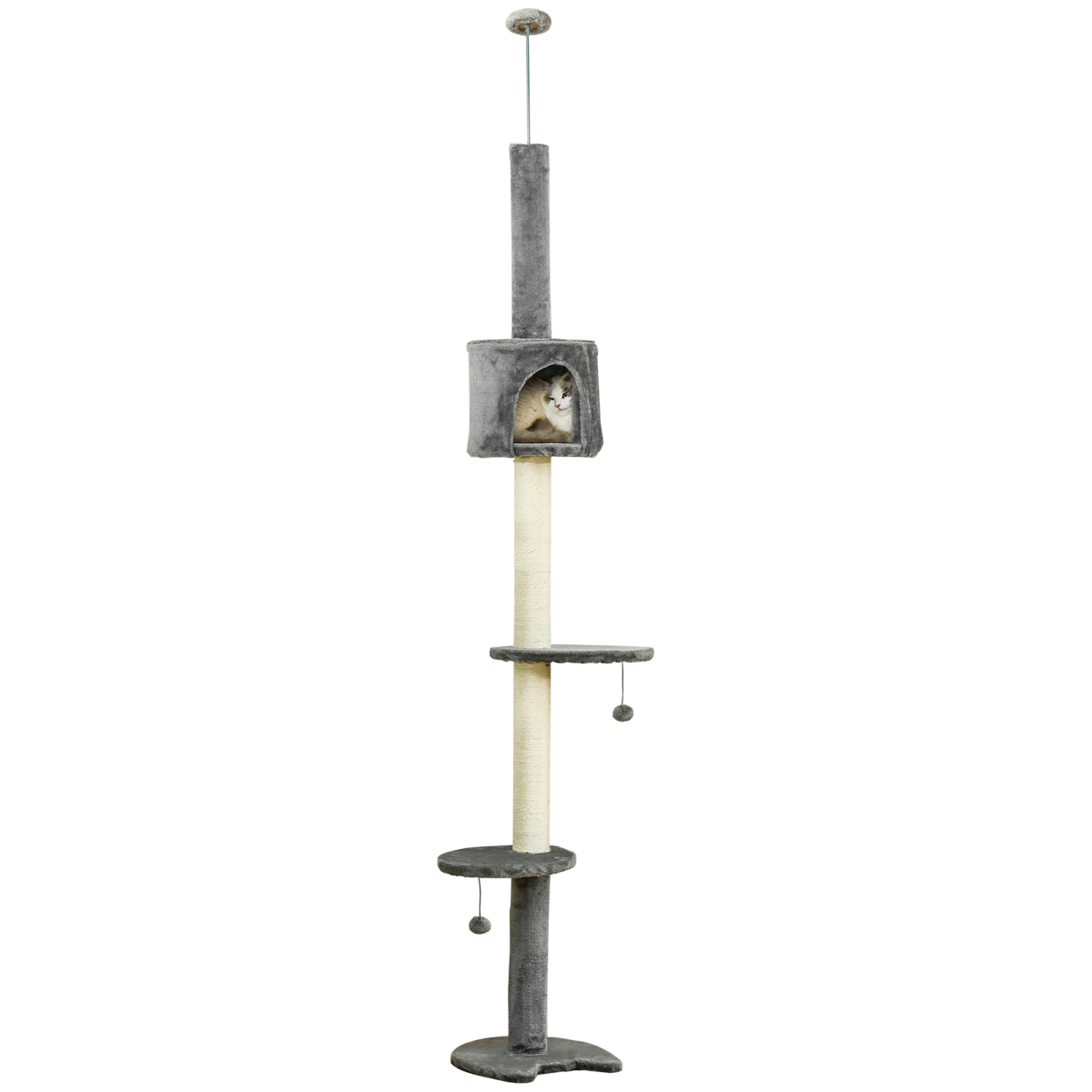 Multi-Level Cat Tree - Light Grey