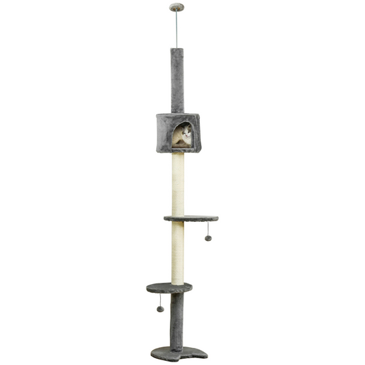 Multi-Level Cat Tree - Light Grey