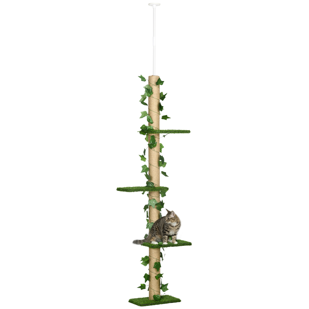 Floor-to-Ceiling Cat Tree - Green