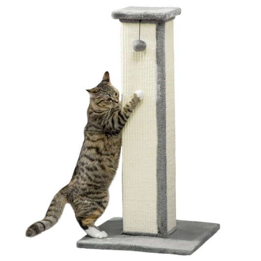 81cm Cat Scratching Post - Grey