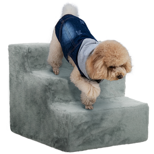 3-Step Portable Dog Stairs - Small Pets