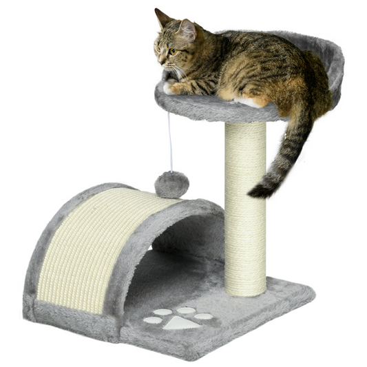 Kitten Activity Centre Cat Tree - Beige/Grey